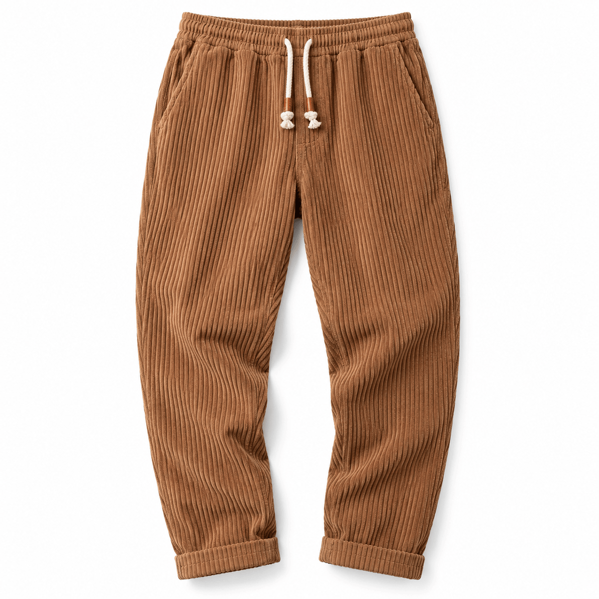 Men's Tavian Textured Drawstring Casual Trousers
