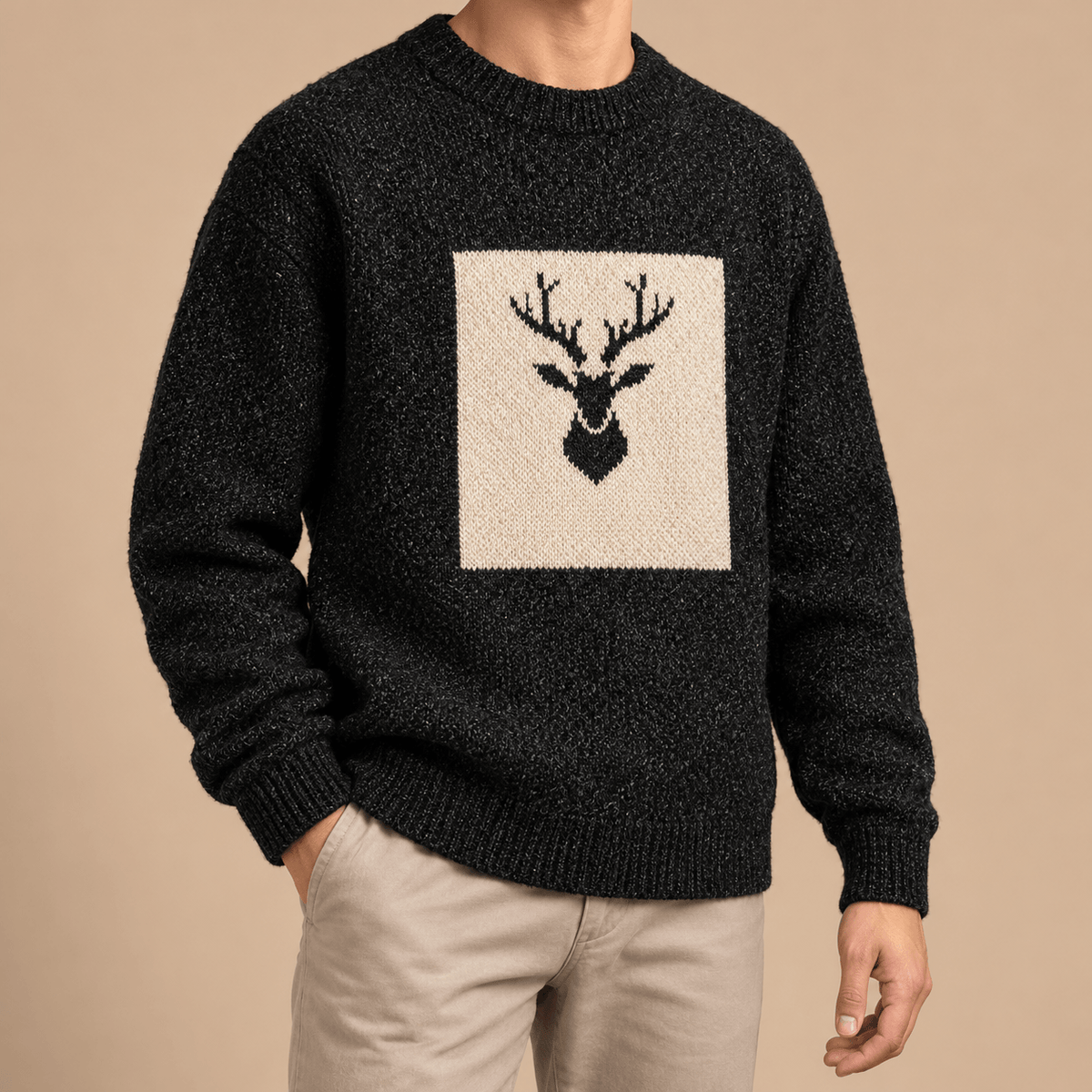 Men's Thornewood Reindeer Knitted Christmas Jumper