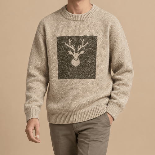 Men's Thornewood Reindeer Knitted Christmas Jumper