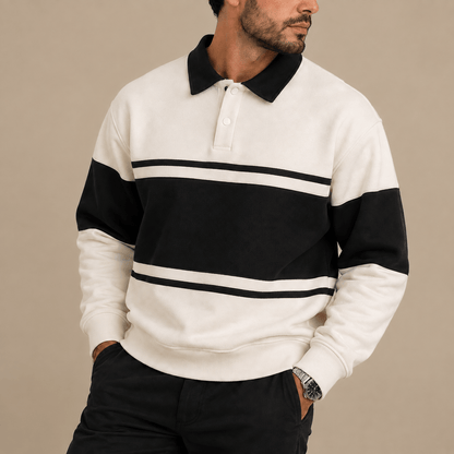Men's Heritage Colour Block Polo Sweatshirt
