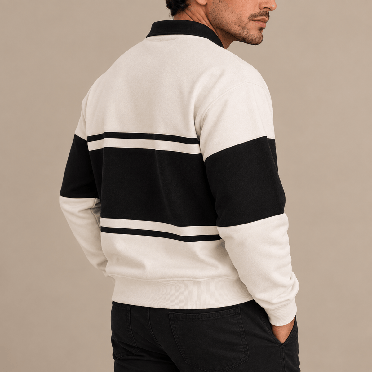 Men's Heritage Colour Block Polo Sweatshirt