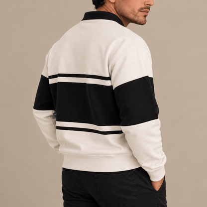 Men's Heritage Colour Block Polo Sweatshirt