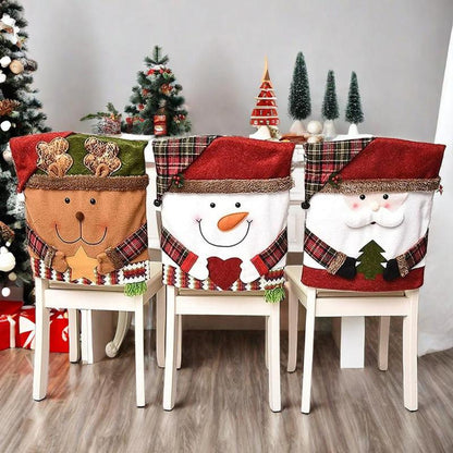Christmas Themed Chair Cover - 3pc Set